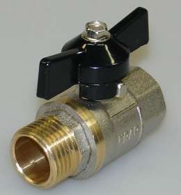 Кран шаровой Frap 3/4" вн/нар ручка-бабочка FR212