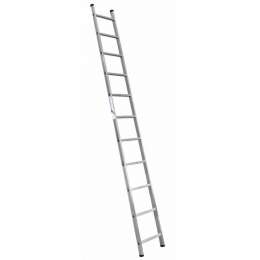 Лестница приставная 1*11 ступеней алюминиевая